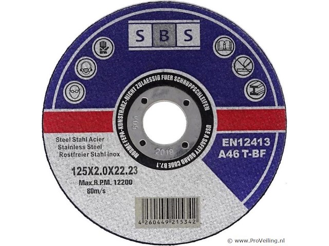 50 slijpschijven 125mm - afbeelding 1 van  2