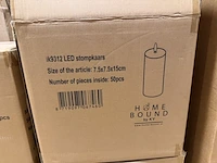 50 stomp led kaarsen homebound, zwart - afbeelding 5 van  6
