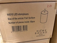 50 stomp led kaarsen homebound, zwart - afbeelding 5 van  5