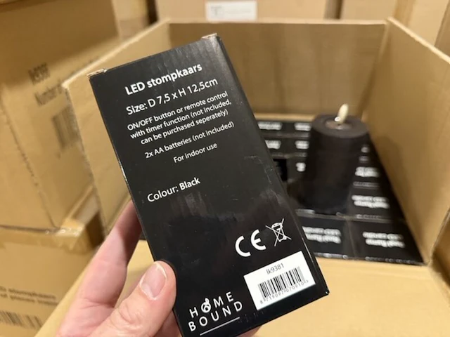 50 stomp led kaarsen homebound, zwart - afbeelding 5 van  7