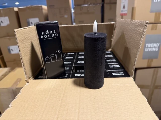 50 stomp led kaarsen homebound, zwart - afbeelding 1 van  4