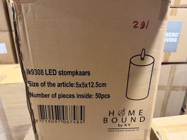 50 stomp led kaarsen homebound, zwart - afbeelding 4 van  4