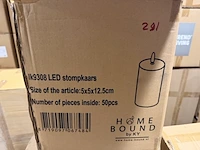 50 stomp led kaarsen homebound, zwart - afbeelding 4 van  4