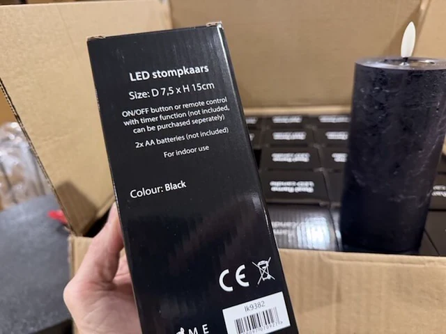 50 stomp led kaarsen homebound, zwart - afbeelding 3 van  4