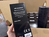 50 stomp led kaarsen homebound, zwart - afbeelding 3 van  4