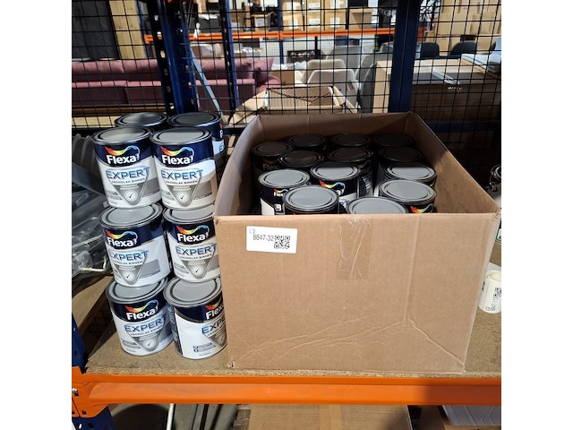50 x 0,75 liter grondlak, flexa, midden grijs - afbeelding 1 van  5