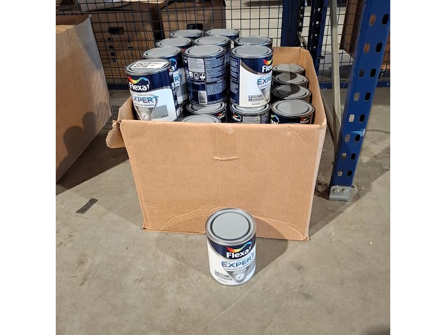 50 x 0,75 liter grondlak, flexa, midden grijs - afbeelding 1 van  5