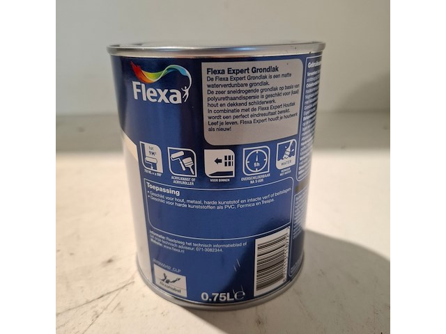50 x 0,75 liter grondlak, flexa, midden grijs - afbeelding 3 van  5