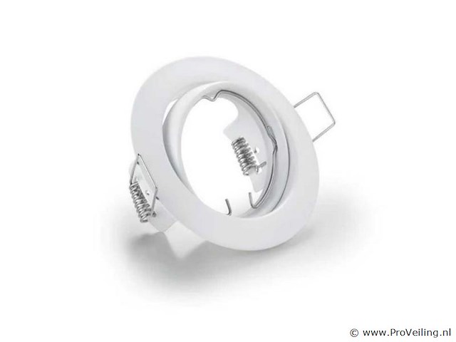 50 x downlight fitting – draaibaar – gu10 – wit – ip20 - afbeelding 2 van  5
