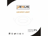 50 x downlight fitting – draaibaar – gu10 – zilver – ip20 - afbeelding 5 van  5