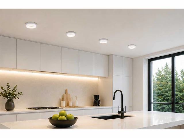 50 x downlight fitting – gu10 – wit – ø70mm – ip20 – kadife - afbeelding 1 van  5