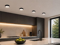 50 x downlight fitting – gu10 – zwart – ø70mm – ip20 – kadife - afbeelding 1 van  5