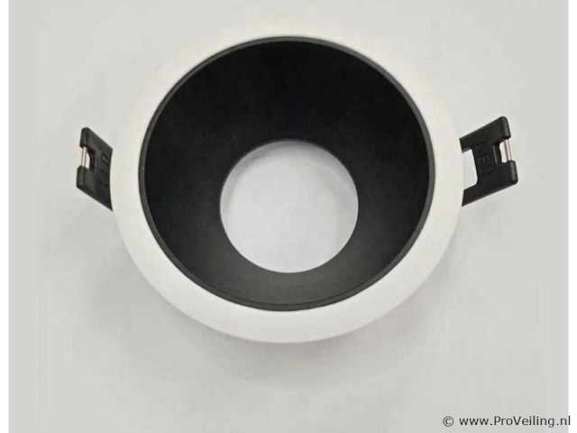 50 x downlight fitting – gu10 – zwart/wit – ip20 - afbeelding 2 van  4