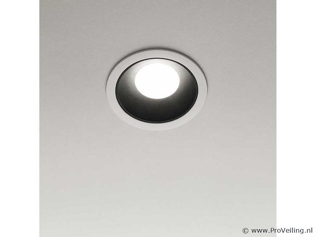 50 x downlight fitting – gu10 – zwart/wit – ip20 - afbeelding 1 van  4
