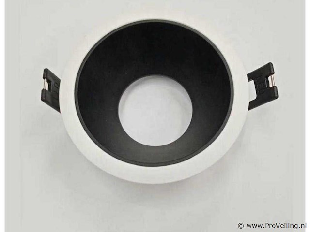 50 x downlight fitting – gu10 – zwart/wit – ip20 - afbeelding 2 van  4