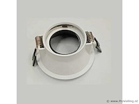 50 x downlight fitting – gu10 – zwart/wit – ip20 - afbeelding 3 van  4