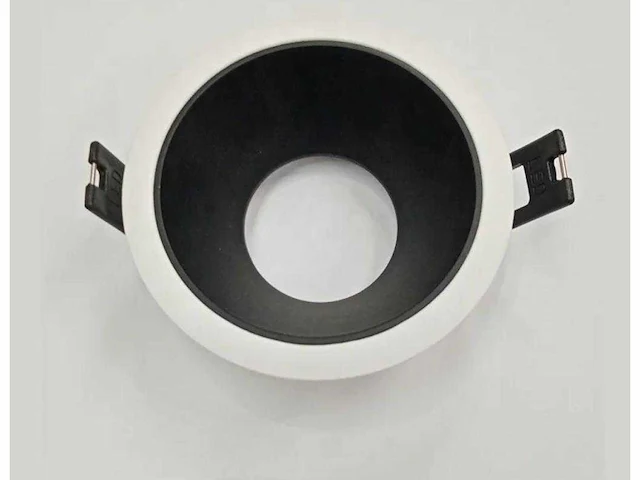 50 x downlight fitting – gu10 – zwart/wit – ip20 - afbeelding 2 van  4