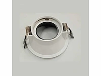 50 x downlight fitting – gu10 – zwart/wit – ip20 - afbeelding 3 van  4
