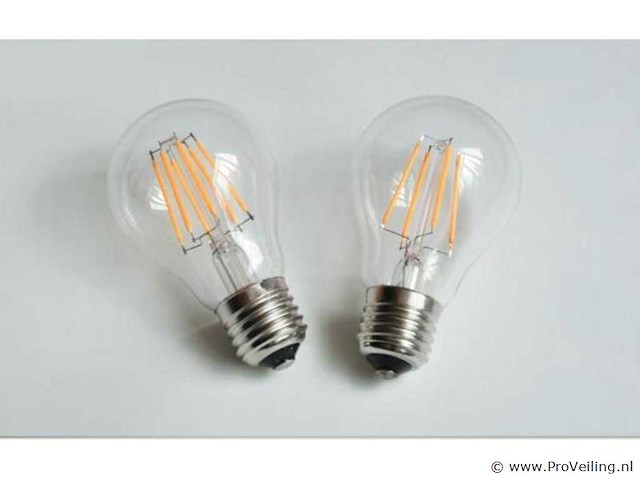 50 x filament led ball lamp 4w – 2700k warm wit – e27 - helder glas - afbeelding 5 van  5