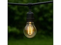 50 x filament led ball lamp 4w – 4200k neutraal wit – e27 - helder glas - afbeelding 3 van  10