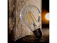 50 x filament led ball lamp 4w – 4200k neutraal wit – e27 - helder glas - afbeelding 5 van  10
