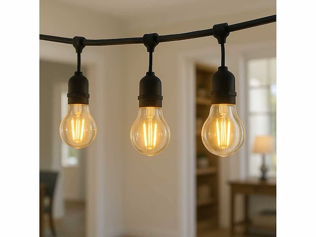 50 x filament led ball lamp 4w – 4200k neutraal wit – e27 - helder glas - afbeelding 7 van  10