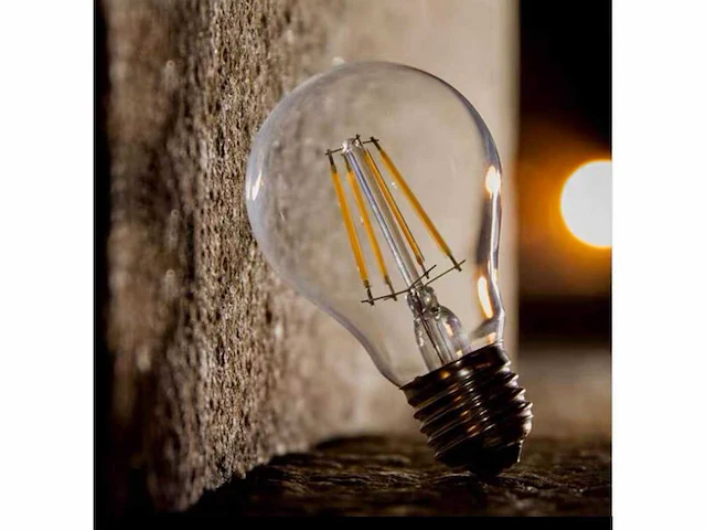 50 x filament led ball lamp 4w – 4200k neutraal wit – e27 - helder glas - afbeelding 10 van  10