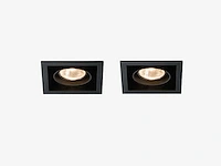 50 x gt square 1.0 design inbouwspots zwart