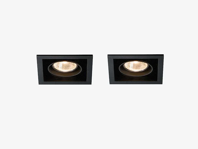 50 x gt square 1.0 design inbouwspots zwart - afbeelding 6 van  8