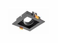 50 x gt square 1.0 design inbouwspots zwart