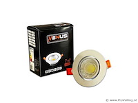 50 x inbouw led downlight – 7w – draaibaar – 6500k koud wit - afbeelding 4 van  6