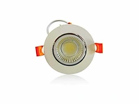 50 x inbouw led downlight – 7w – draaibaar – 6500k koud wit - afbeelding 2 van  6