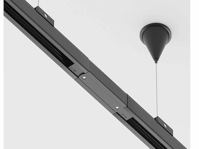 50 x intec 3-fase spanningsrail ophangset zwart - afbeelding 2 van  9