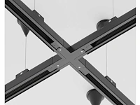 50 x intec 3-fase spanningsrail ophangset zwart - afbeelding 3 van  9