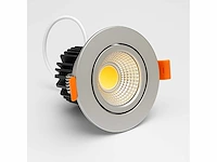 50 x led downlight – 7w – draaibaar – 3000k warm – zilver