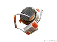 50 x led downlight – 7w – draaibaar – 6500k koud wit – zilver - afbeelding 3 van  4