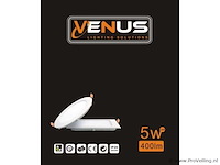 50 x led paneel – rond inbouw – 5w – 3000k warm wit – ip20 - afbeelding 4 van  4
