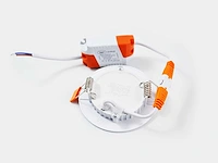 50 x led paneel – rond inbouw – 5w – 6500k koud wit – ip20 - afbeelding 4 van  4