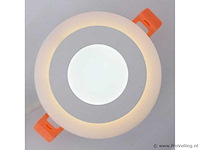50 x led paneel – warm wit / koud wit – 6w (3w + 3w) – aan/uit - afbeelding 1 van  5