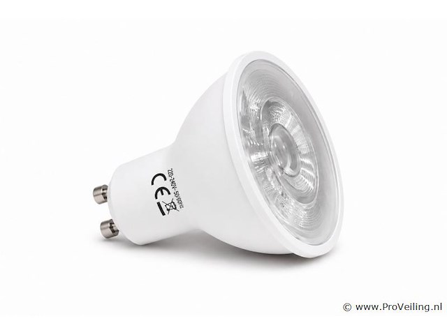 50 x led spot gu10 – 6w – 6400k koud wit – ip20 - afbeelding 1 van  4