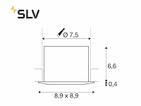 50 x slv easy install master inbouwspots, wit - afbeelding 5 van  6