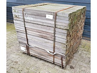 500x azobe piket paal 40 x 40mm, lengte 100cm - afbeelding 4 van  4