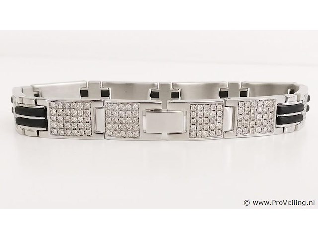 5.01ct men's bracelet - afbeelding 3 van  7