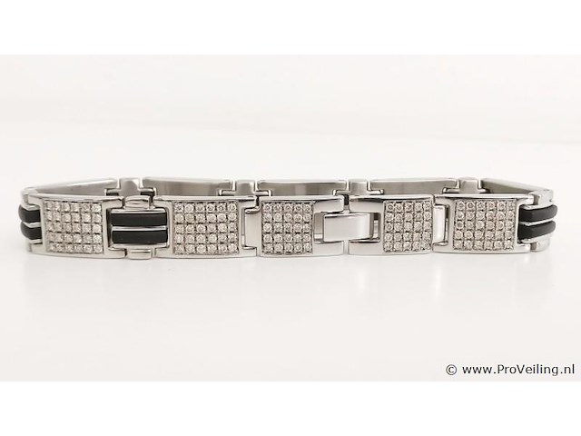 5.01ct men's bracelet - afbeelding 3 van  7
