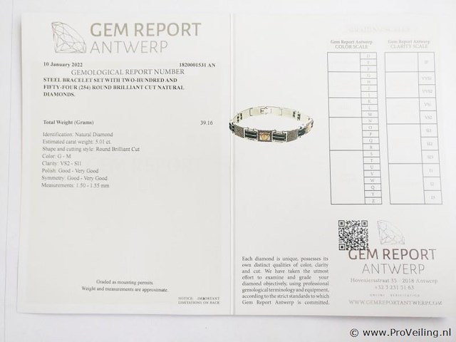 5.01ct men's bracelet - afbeelding 7 van  7