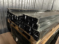 50x aluminium tuinpalen 300x7x7 cm inclusief kappen en strips - geschikt voor composiet schuttingen - afbeelding 1 van  2