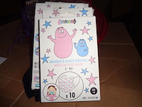 50x barbapapa mondkapjes - afbeelding 1 van  5