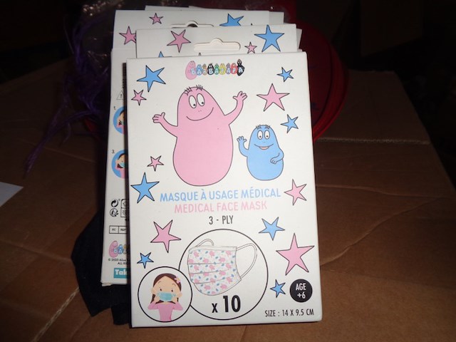 50x barbapapa mondkapjes - afbeelding 4 van  5