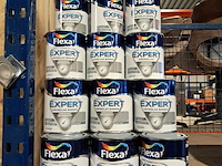 50x blik a 0,75 liter grondlak, flexa, midden grijs - afbeelding 1 van  5