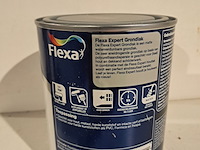 50x blik a 0,75 liter grondlak, flexa, midden grijs - afbeelding 4 van  5